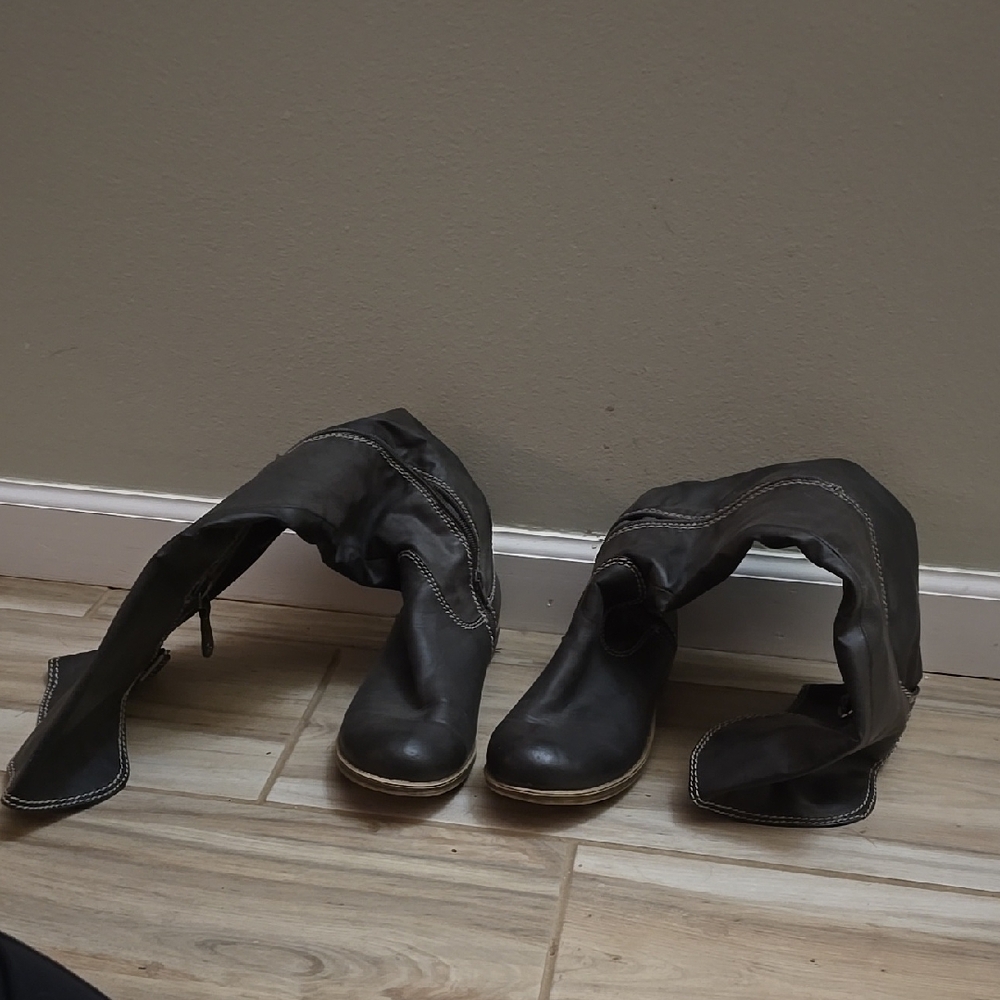 American Rag Black Over the Knee Boots